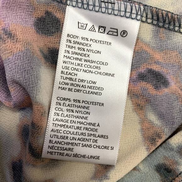 Silence Noise Mesh Skater Dress Purple Gray Watercolor Cutout Urban Outfitters M - Picture 11 of 11